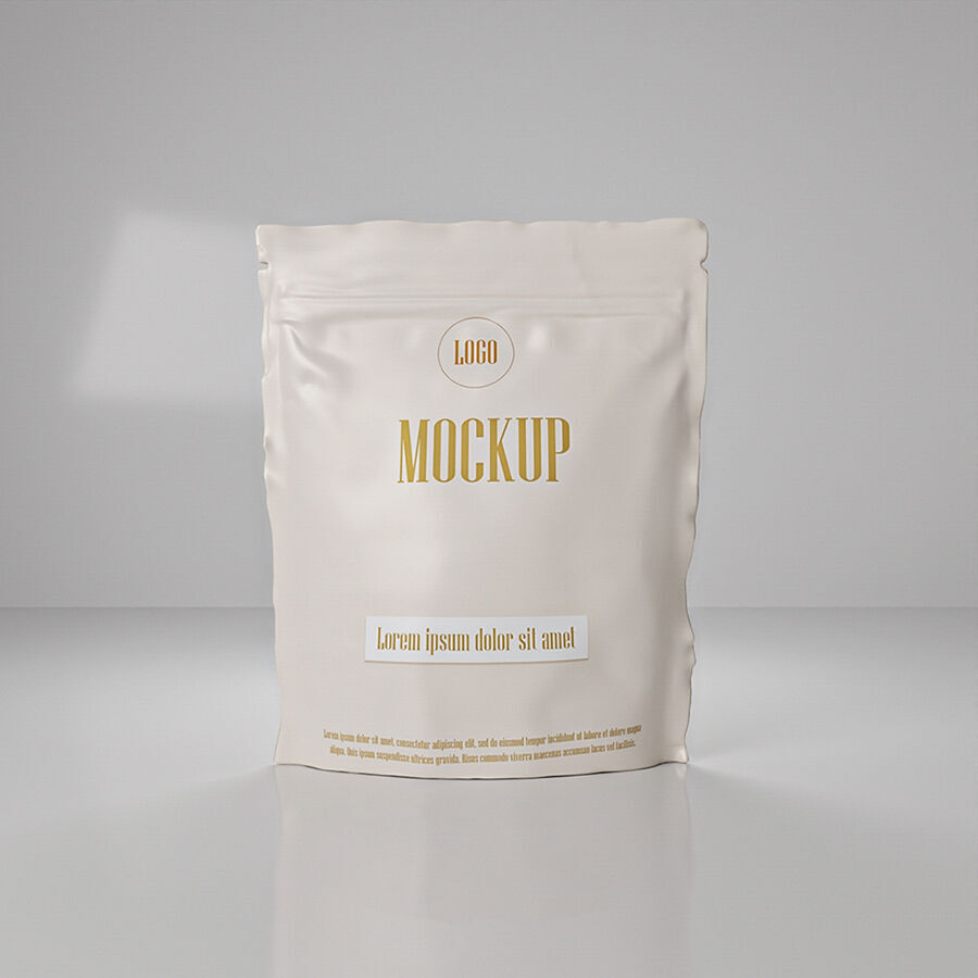  Zip Pouch paper bag Mockup Paper Bag Download 3D Model Low-poly 3D model_2