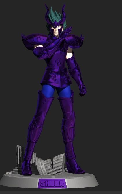 Saint Seiya Shura - Capricorn Sapuri - Hades Saga 3D print model_2