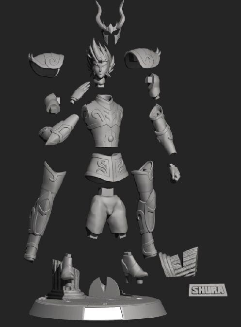 Saint Seiya Shura - Capricorn Sapuri - Hades Saga 3D print model_1