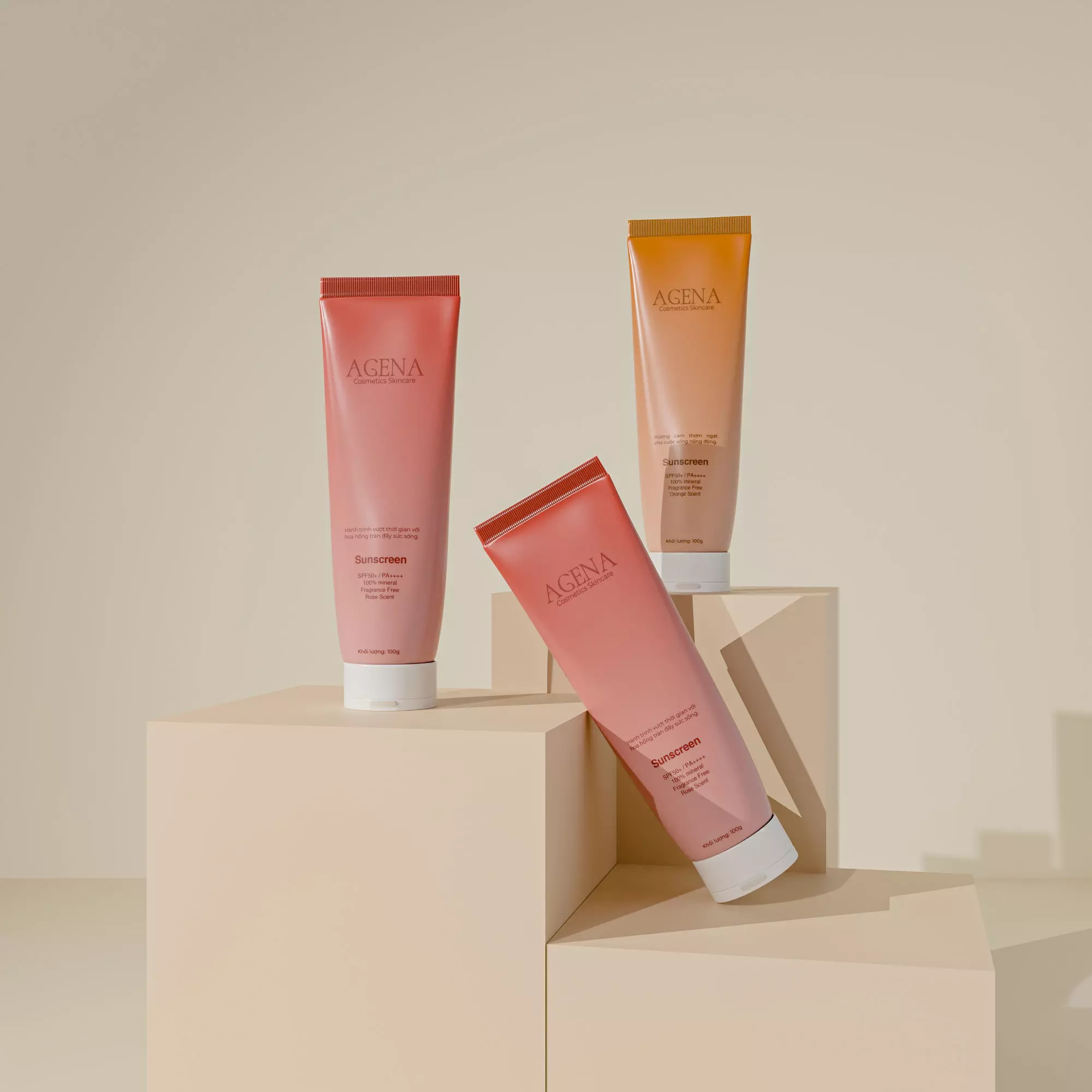 Cosmetic Tube Model 3D Low-poly 3D model