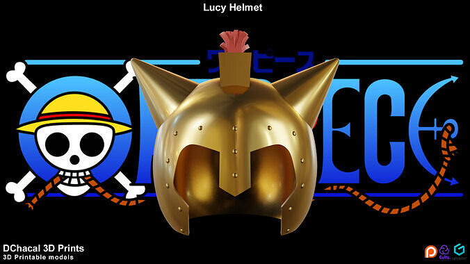 Helmet Lucy Dresrossa - One piece 3D print model