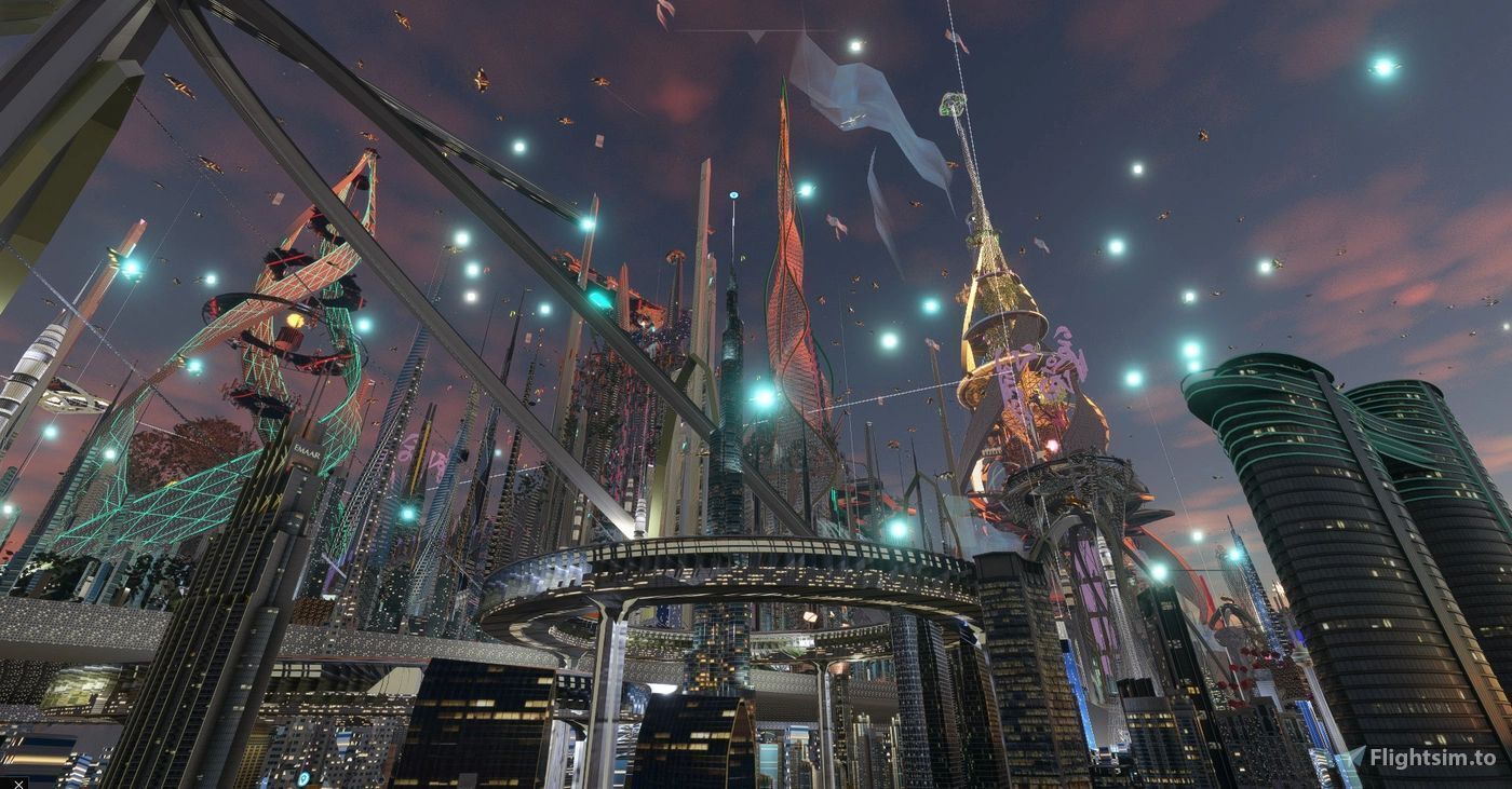 Dubai Ring Tower Low-poly 3D model_6