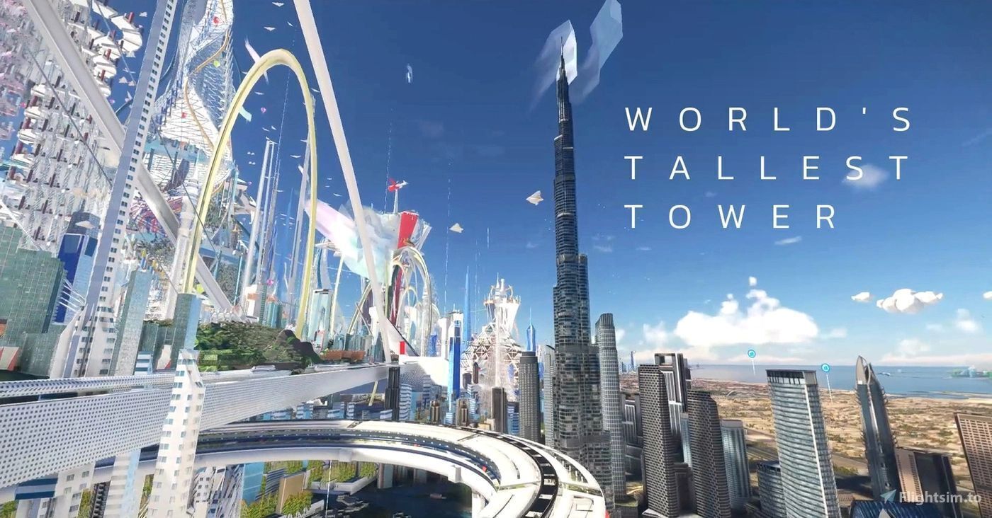 Dubai Ring Tower Low-poly 3D model_5