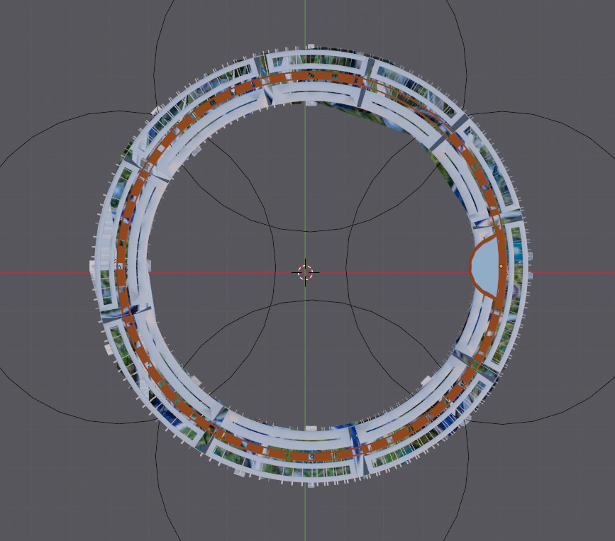 Dubai Ring Tower Low-poly 3D model_2