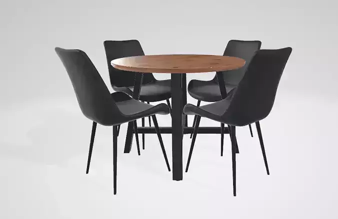 Round Dining Table Set For 4