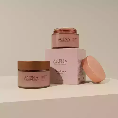 Jar 3D Model Cosmetic Container and Cream Low-poly 3D model