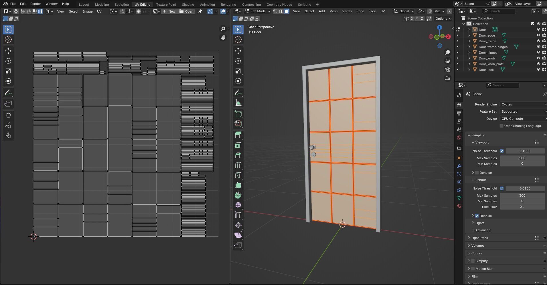 Door Design CG34 3D model_13
