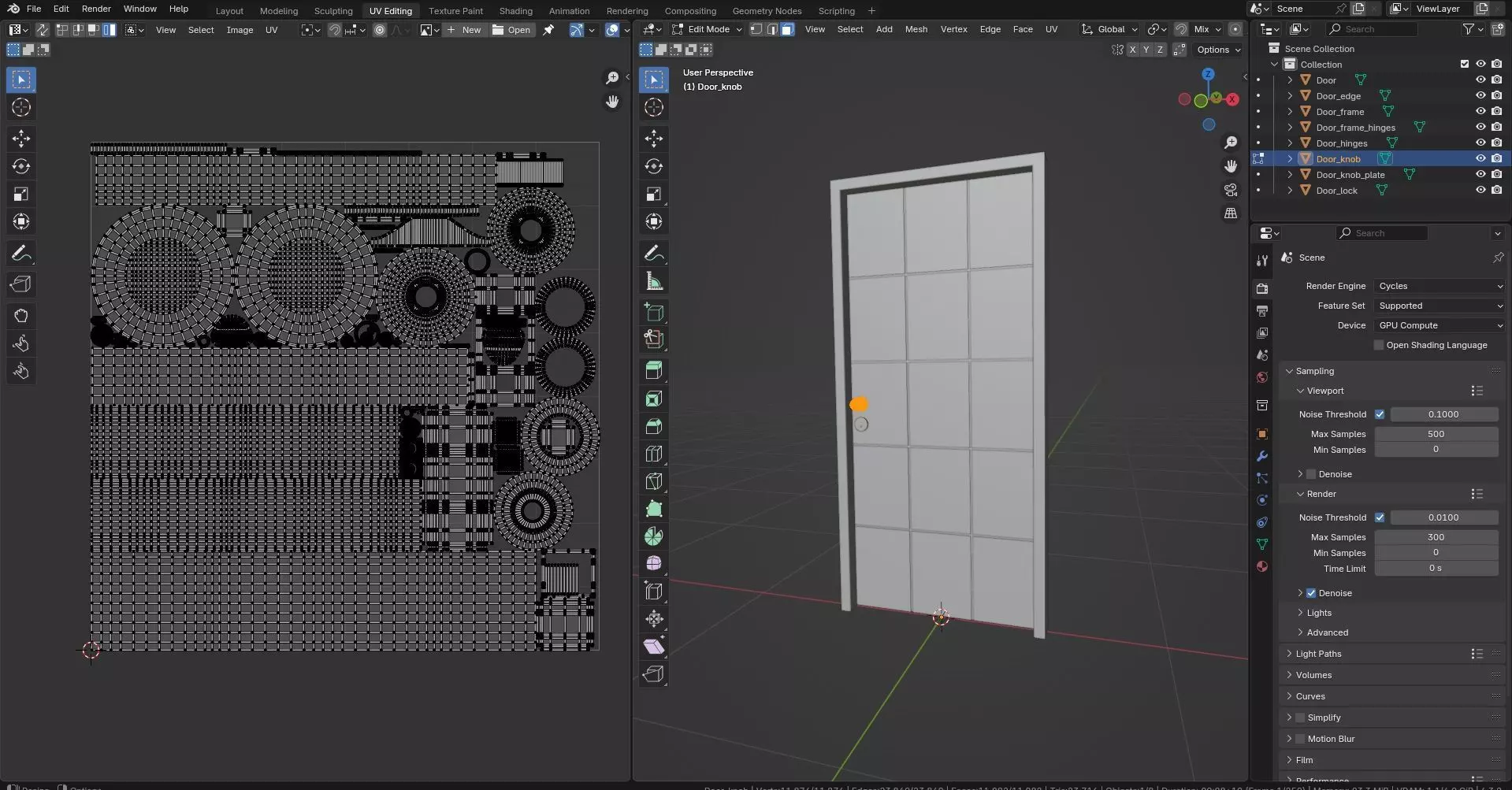 Door Design CG34 3D model_16