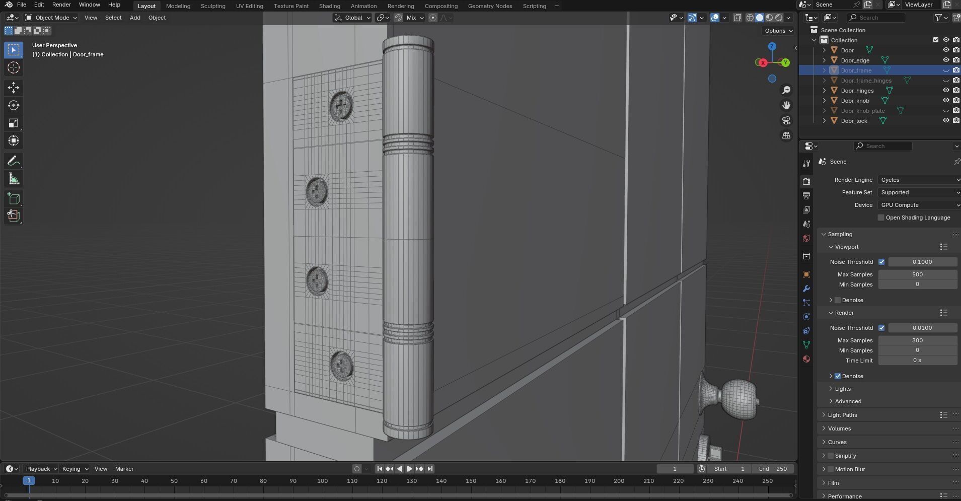 Door Design CG34 3D model_9