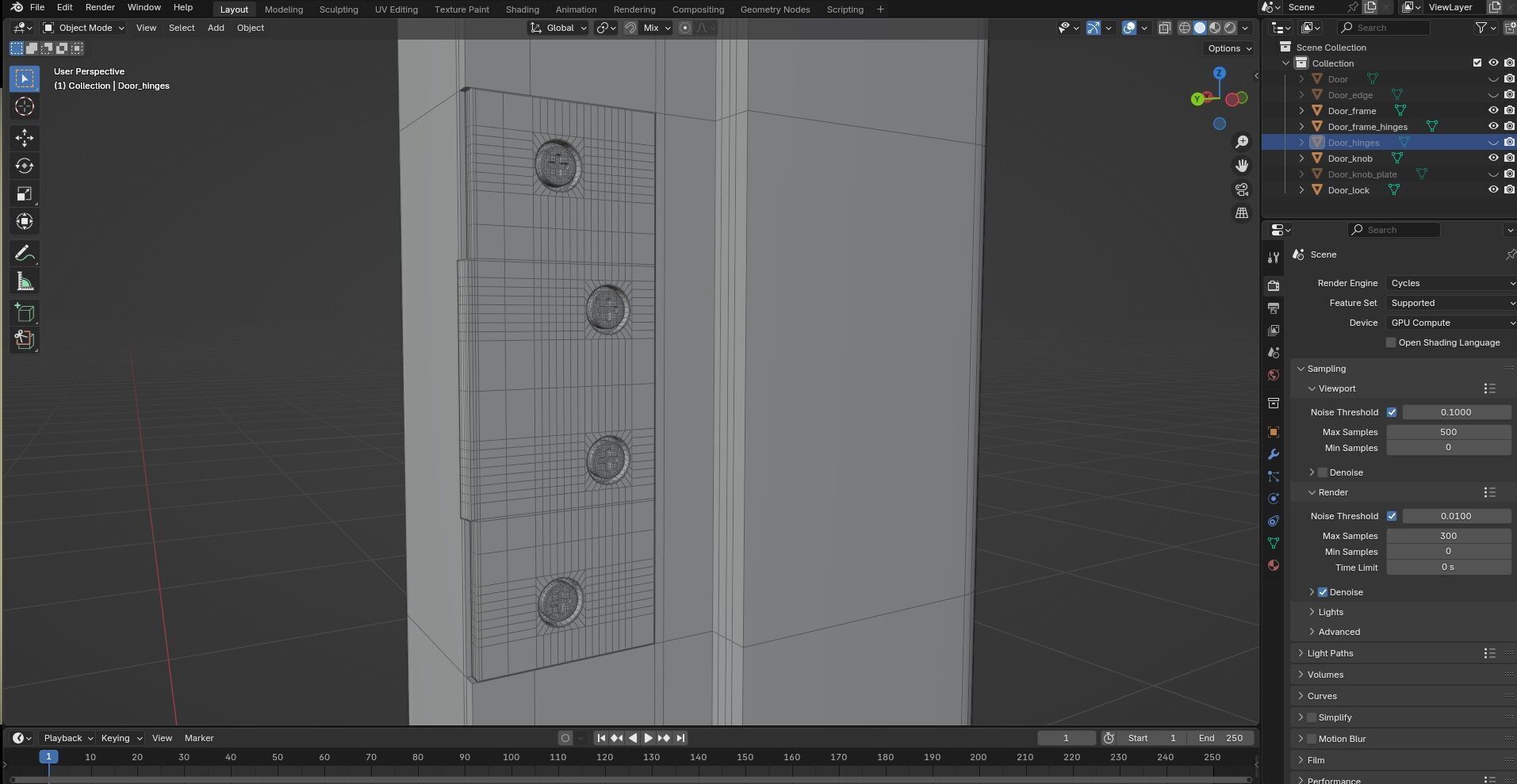 Door Design CG34 3D model_8