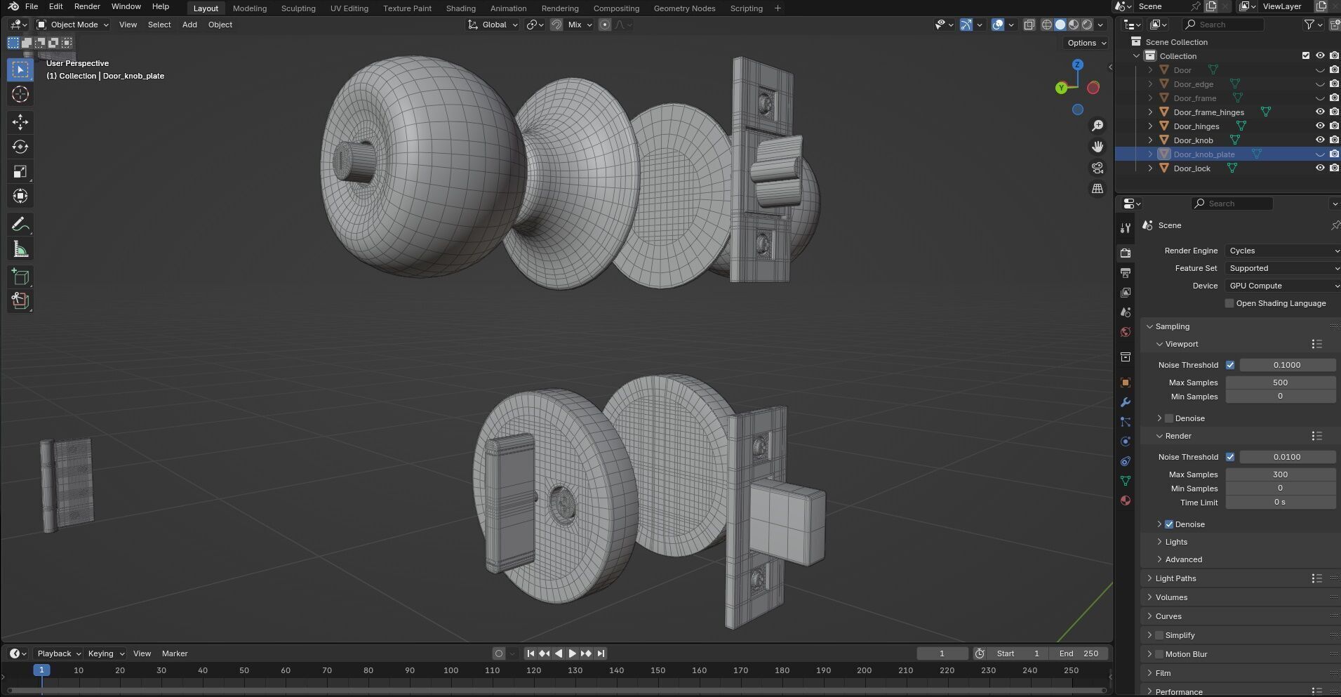 Door Design CG34 3D model_7