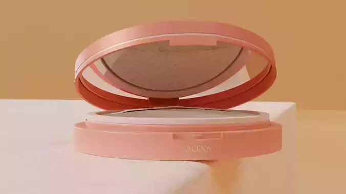 Cushion Model 3D Cosmetic Foundation Powder with Cushion Puff