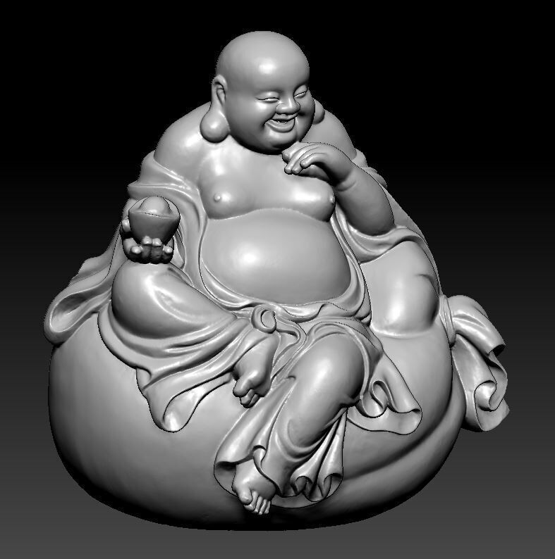 Maitreya Buddha 3D print model_1