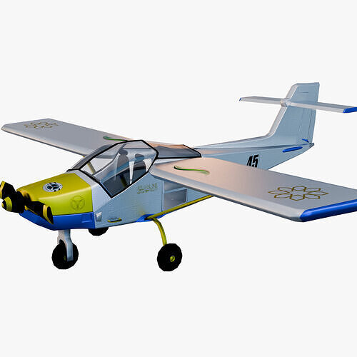 Mushak MFI-17 Safari - Medium Poly Game-Ready 3D Model Low-poly 3D model