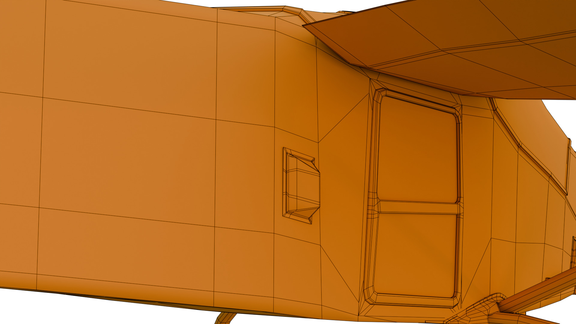 Safari Plane - Medium Poly Game-Ready 3D Model Low-poly 3D model_27