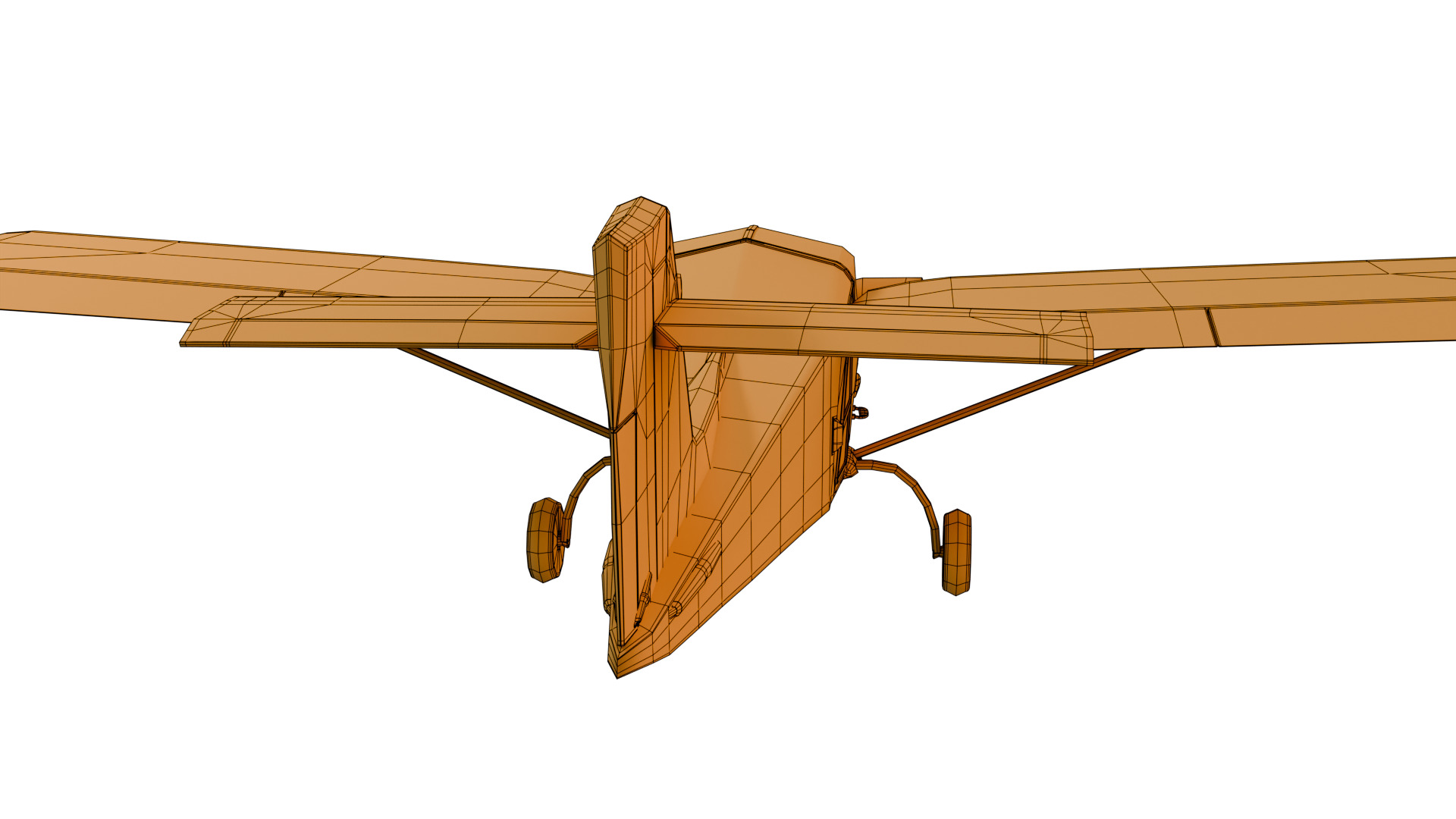 Safari Plane - Medium Poly Game-Ready 3D Model Low-poly 3D model_23
