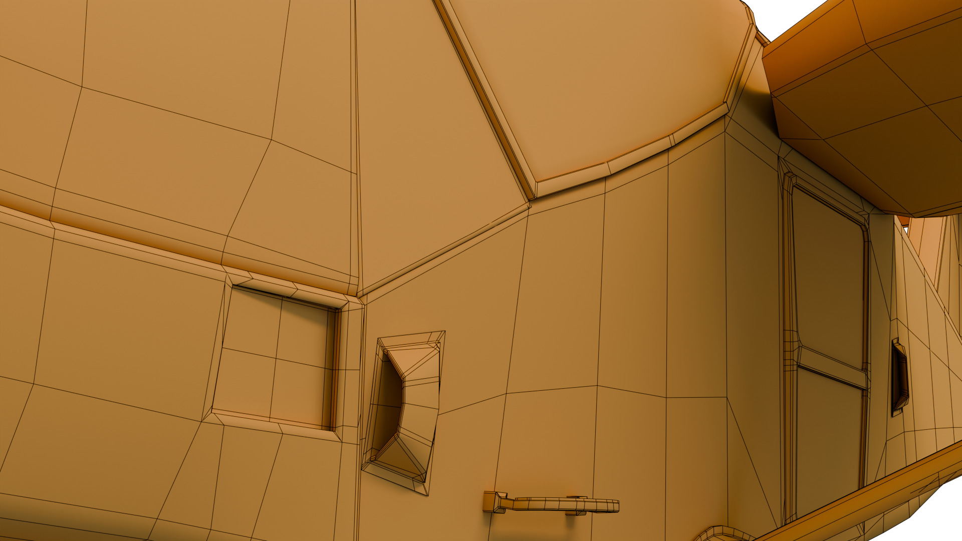 Safari Plane - Medium Poly Game-Ready 3D Model Low-poly 3D model_24