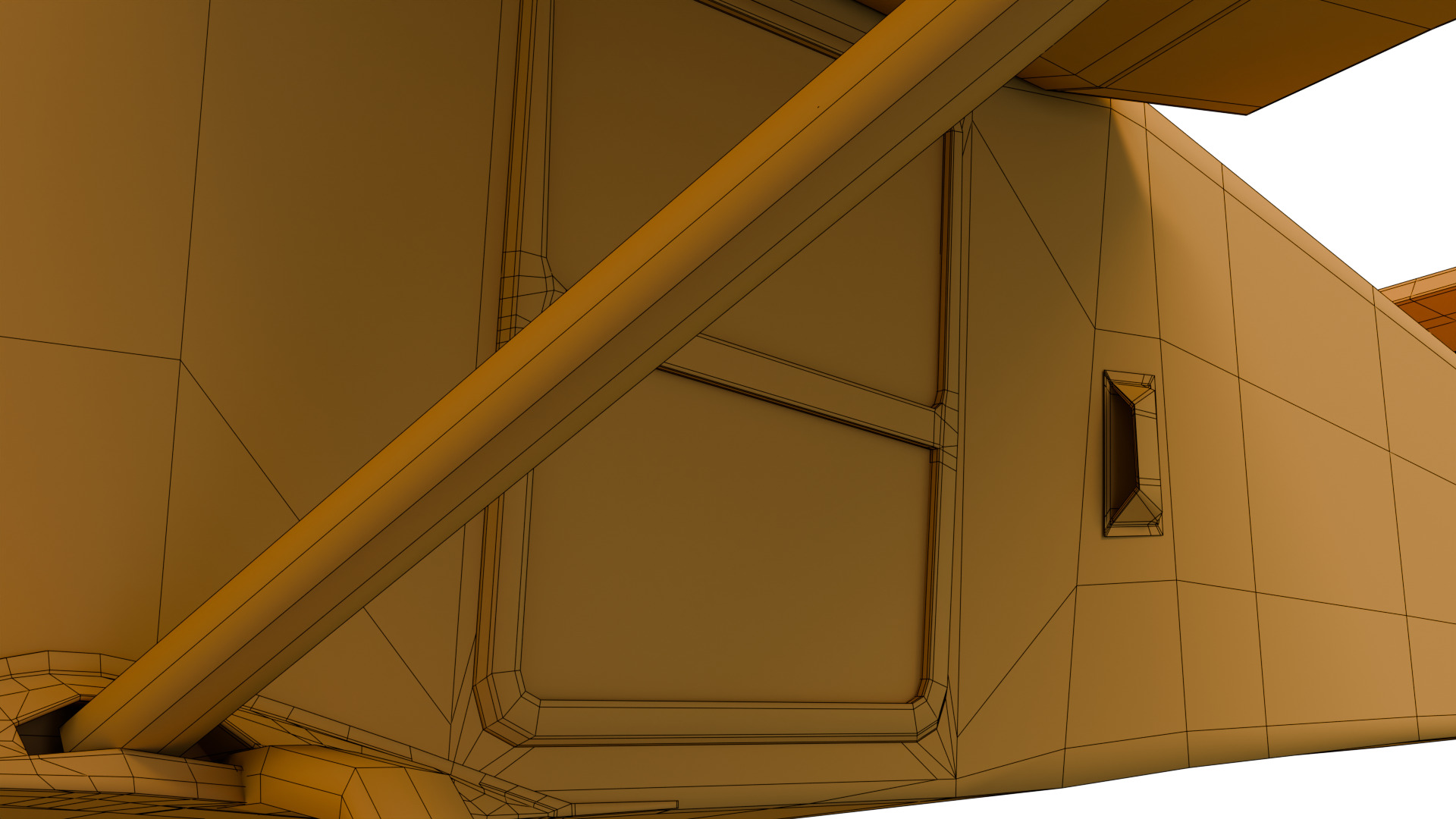 Safari Plane - Medium Poly Game-Ready 3D Model Low-poly 3D model_26