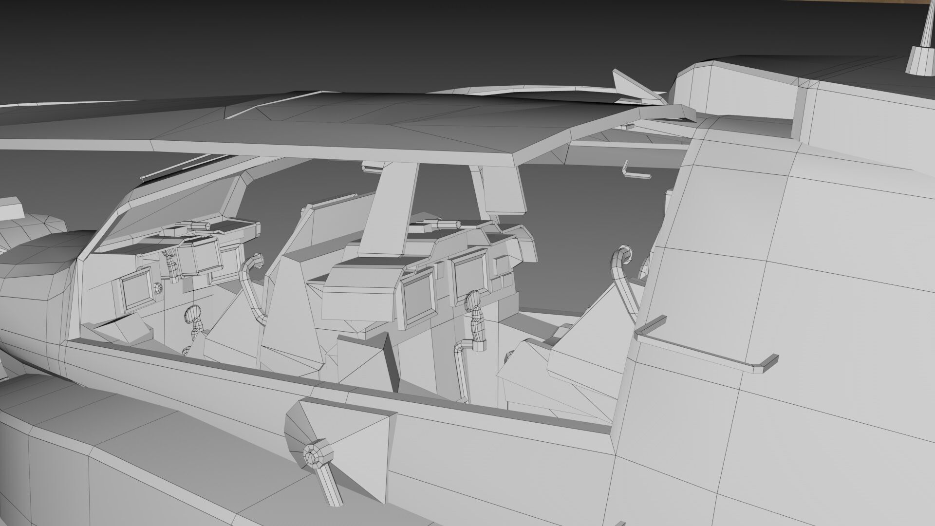 Apache Longbow Helicopter Military Vehicle Low-poly 3D model_11