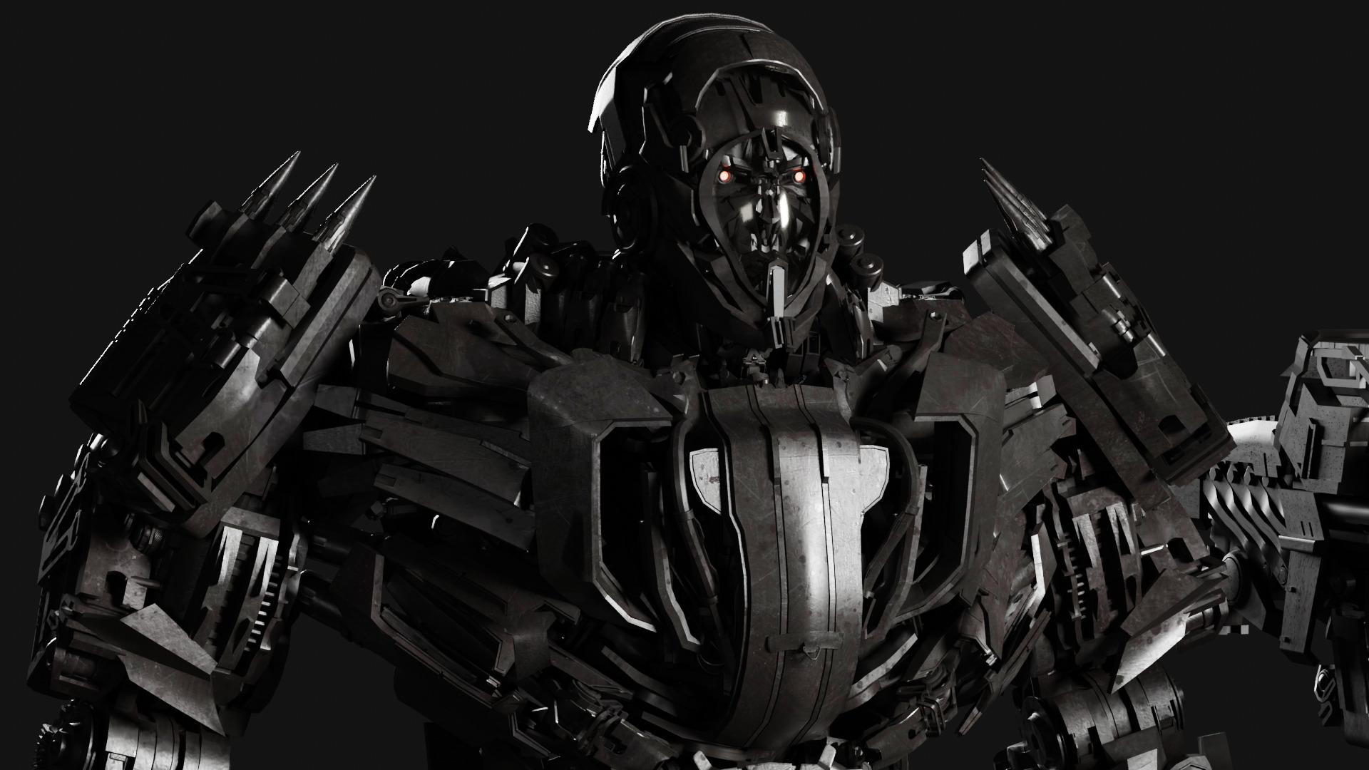 Cinematic Sci-Fi Tranformer - AAA Hard Surface 3D Model 3D model_6