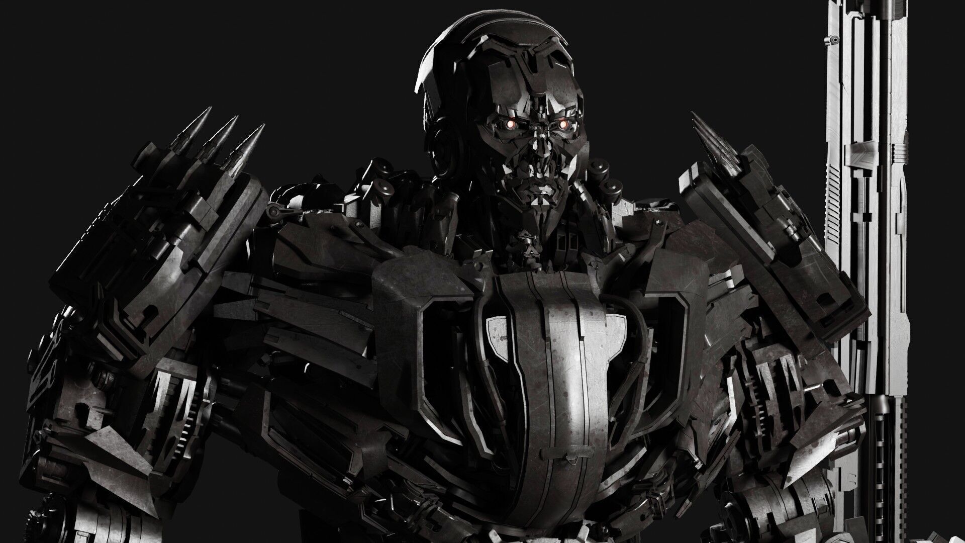 Cinematic Sci-Fi Tranformer - AAA Hard Surface 3D Model 3D model_1