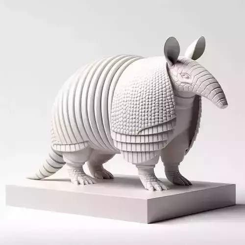 576   Low Poly    Armadillo   Full Body   3D Model