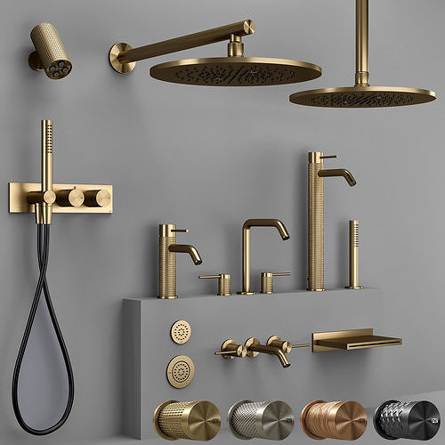 Gessi 316 collection bathroom faucet set  S 3D model
