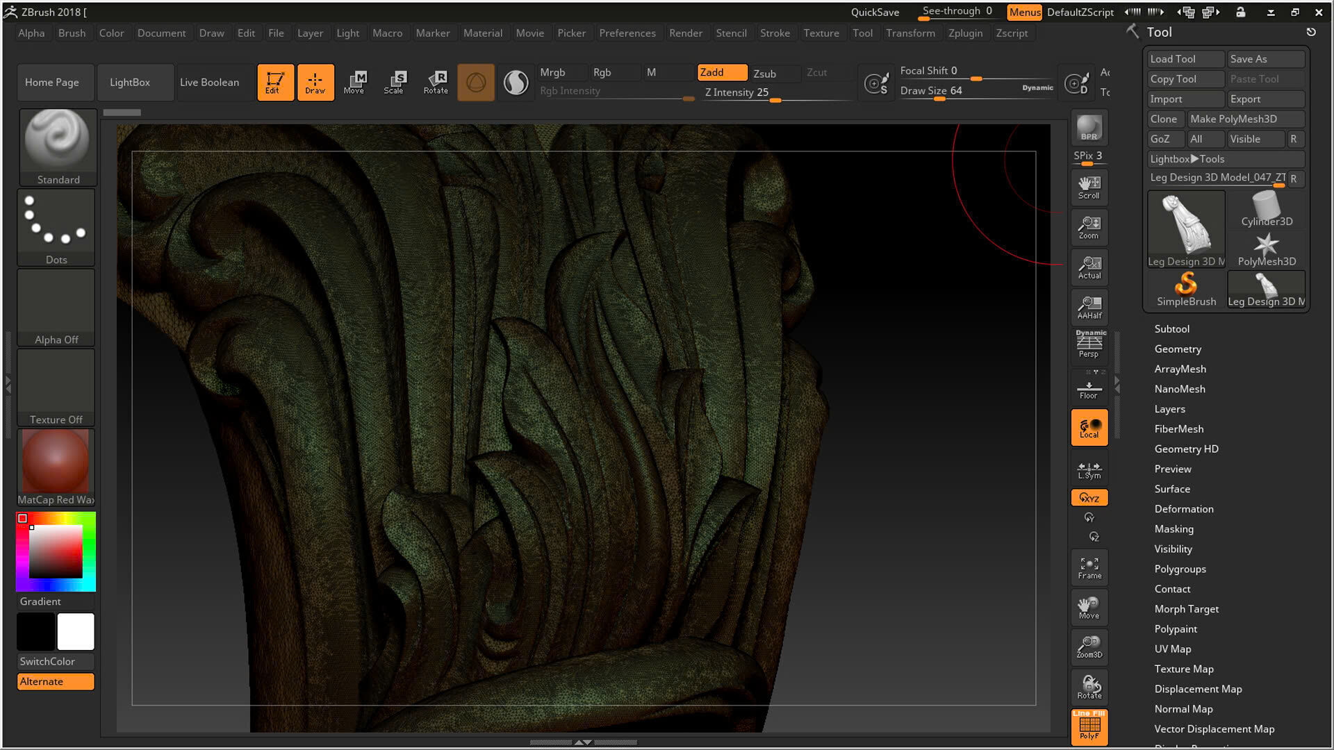  Classic Table and Chair Leg Model Kit -047 3D print model_13