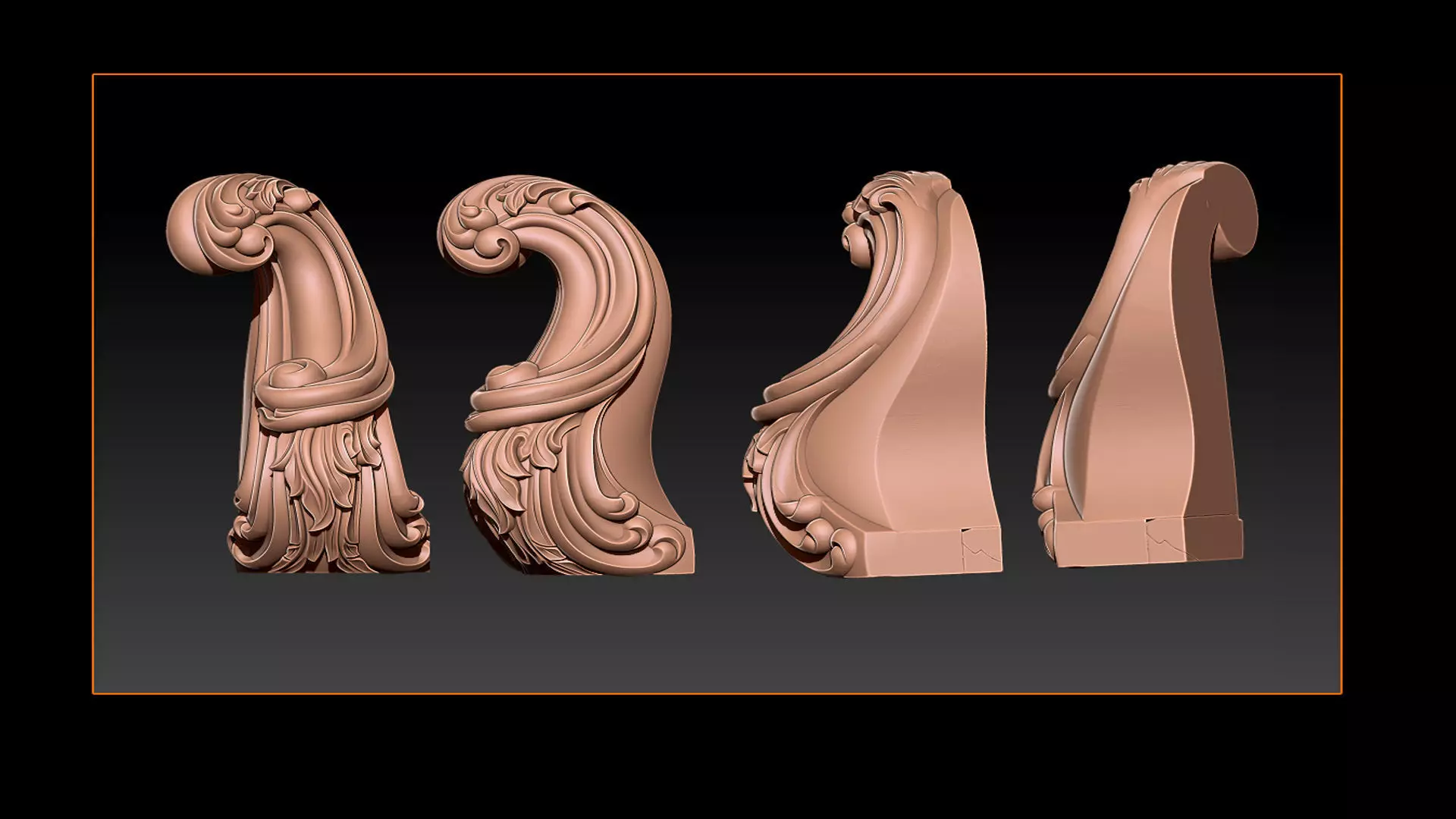  Classic Table and Chair Leg Model Kit -047 3D print model_0