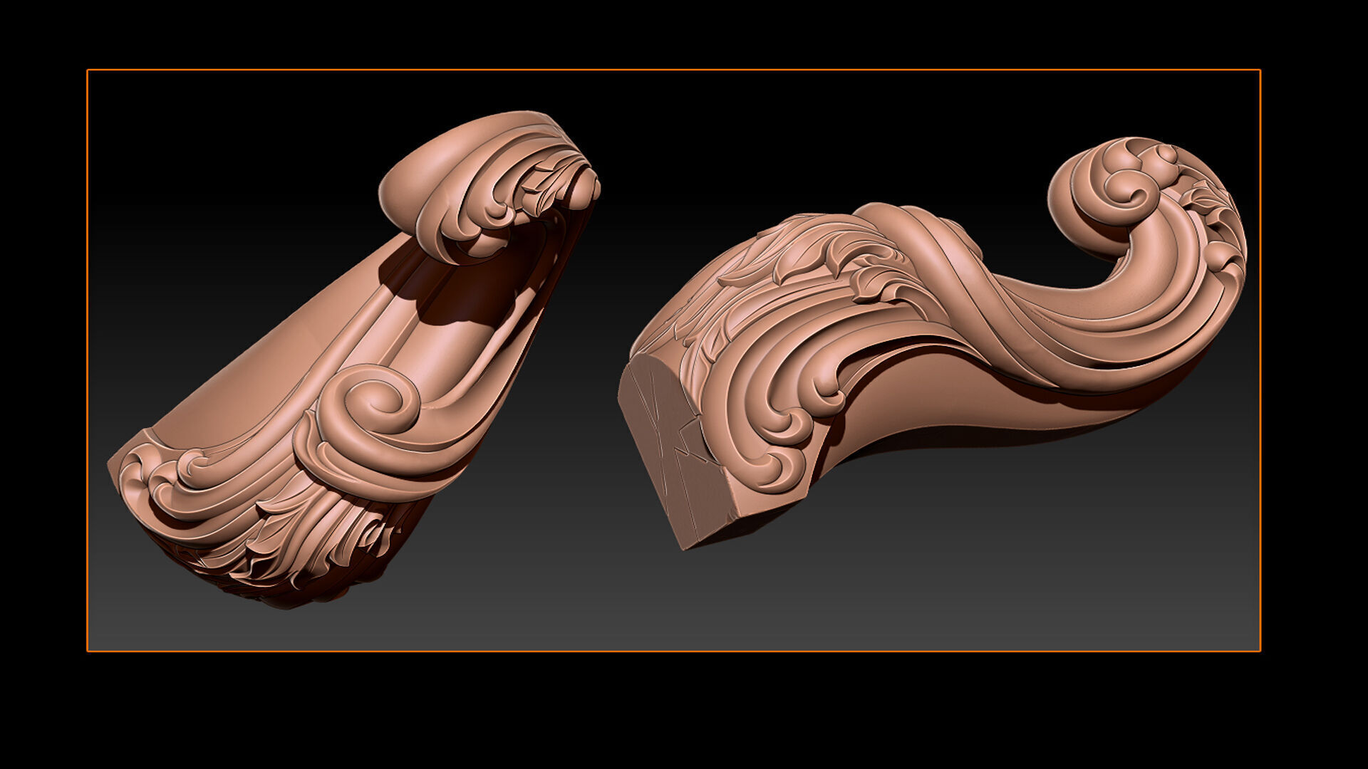 Classic Table and Chair Leg Model Kit -047 3D print model_10