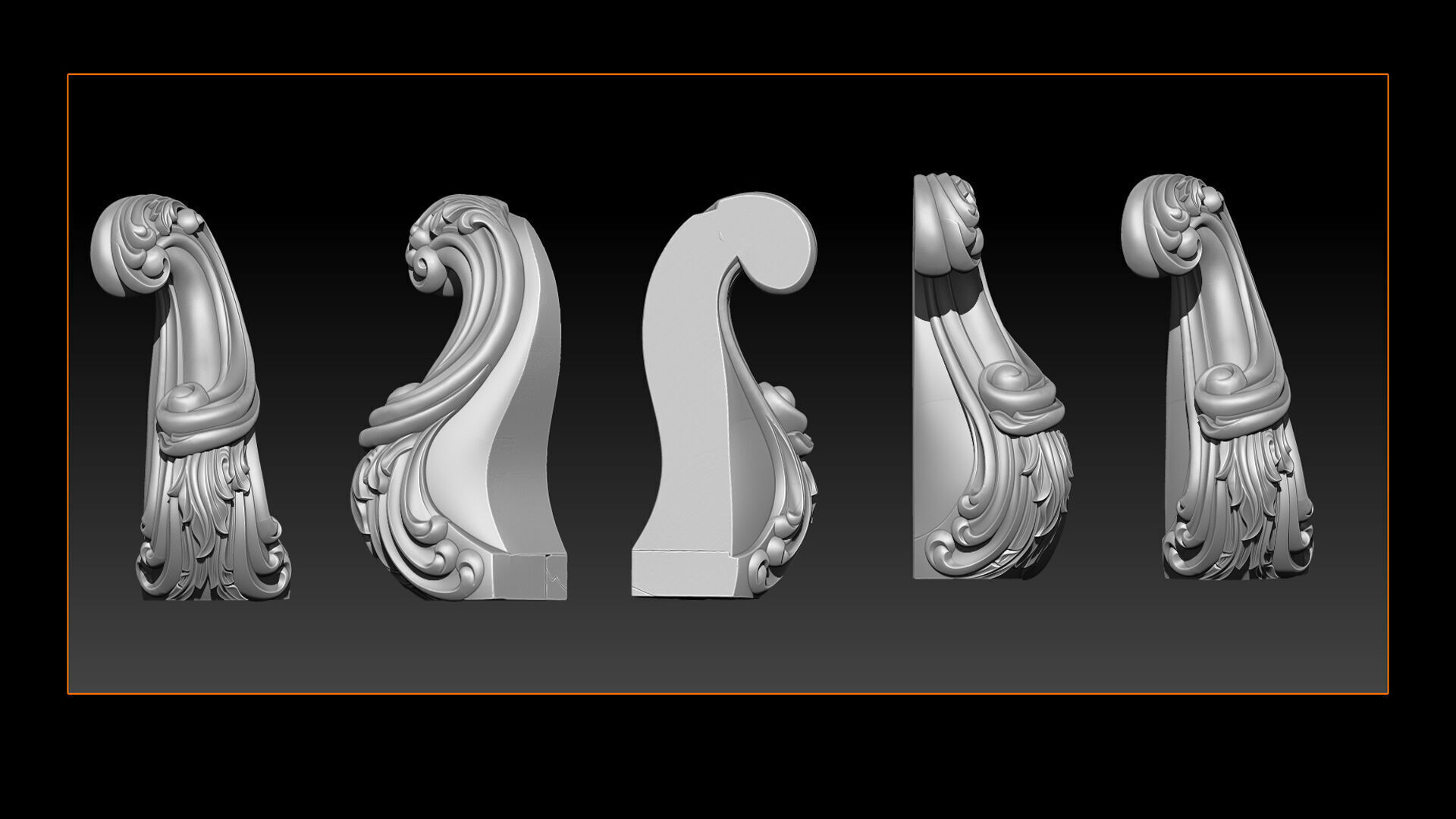  Classic Table and Chair Leg Model Kit -047 3D print model_1