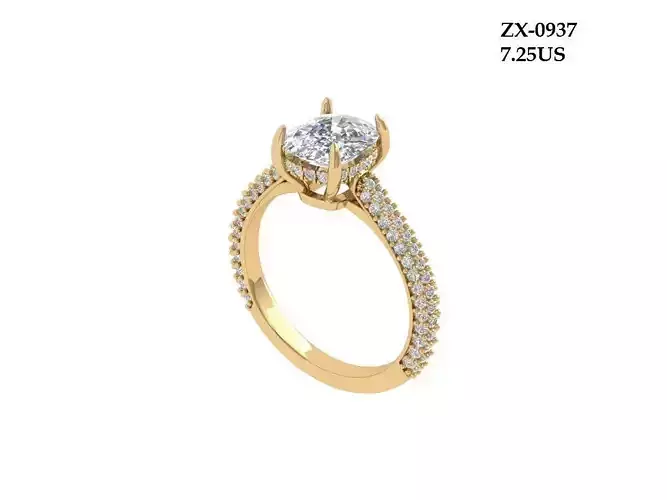 Cushion Engagement Ring