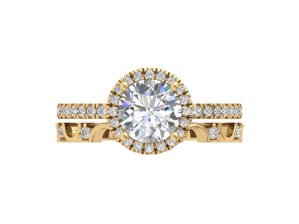 Engagement-ring 3D print model_5