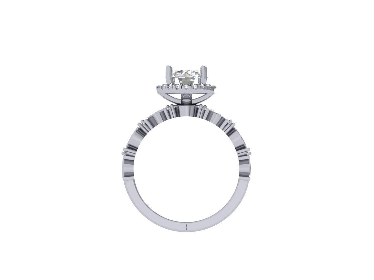 Engagement-ring 3D print model_8