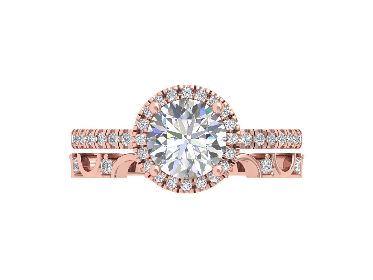 Engagement-ring 3D print model_4