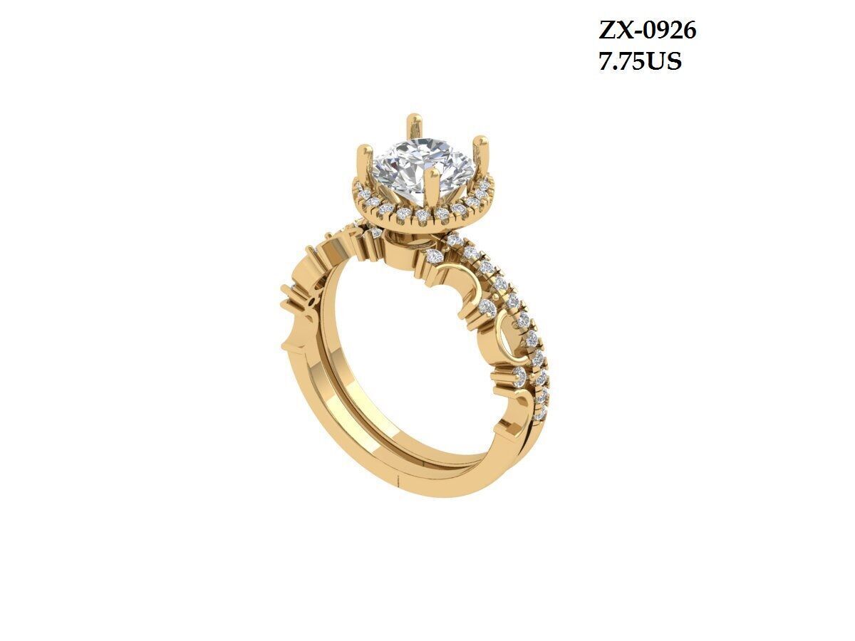 Engagement-ring 3D print model_1