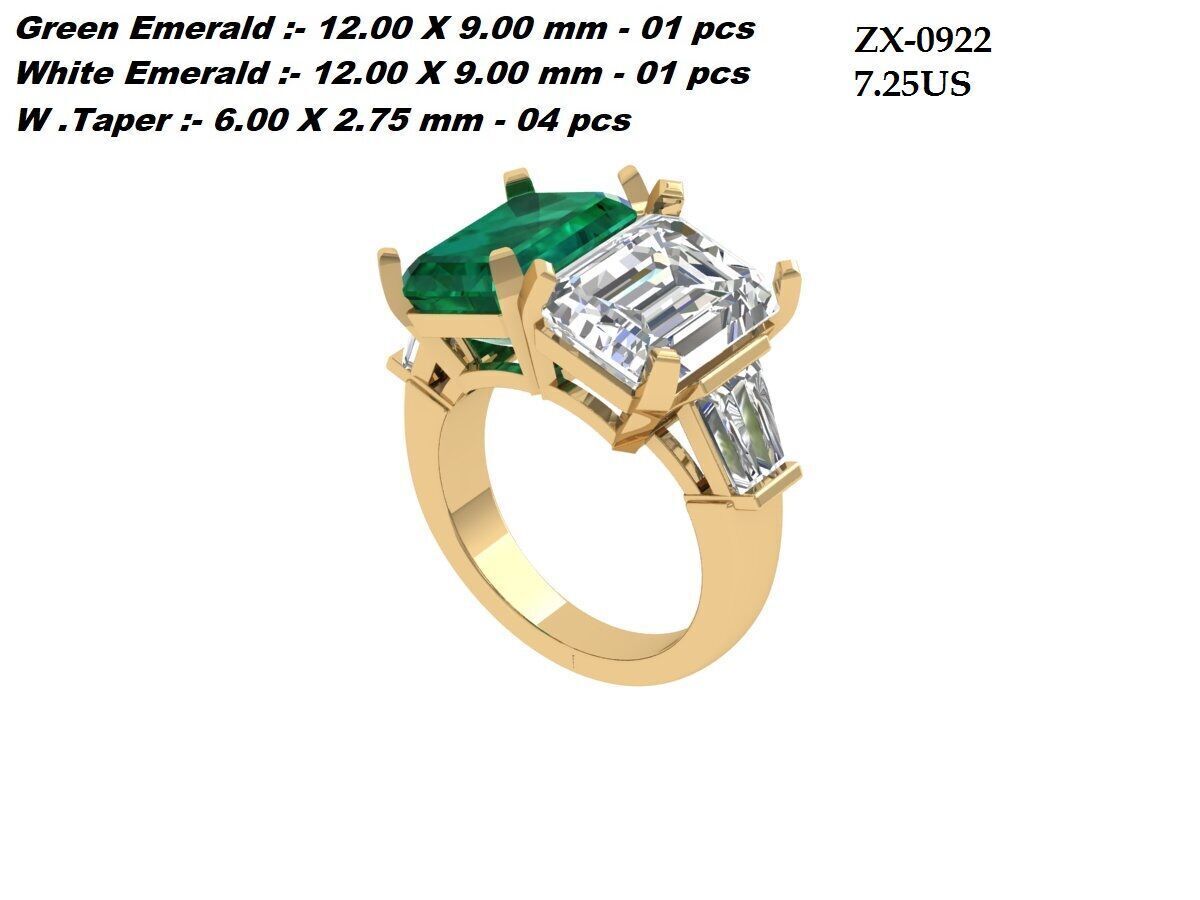 2-Stone-Ring 3D print model_6