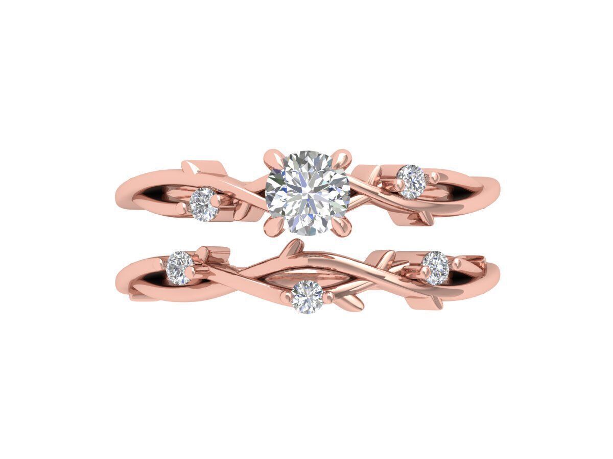 Engagement-ring 3D print model_2