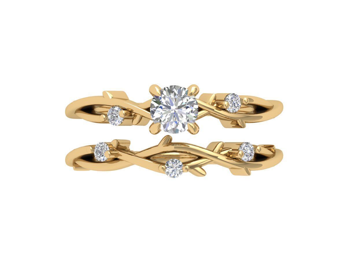 Engagement-ring 3D print model_1