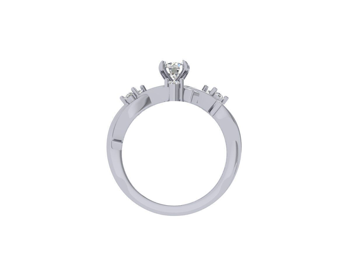 Engagement-ring 3D print model_8