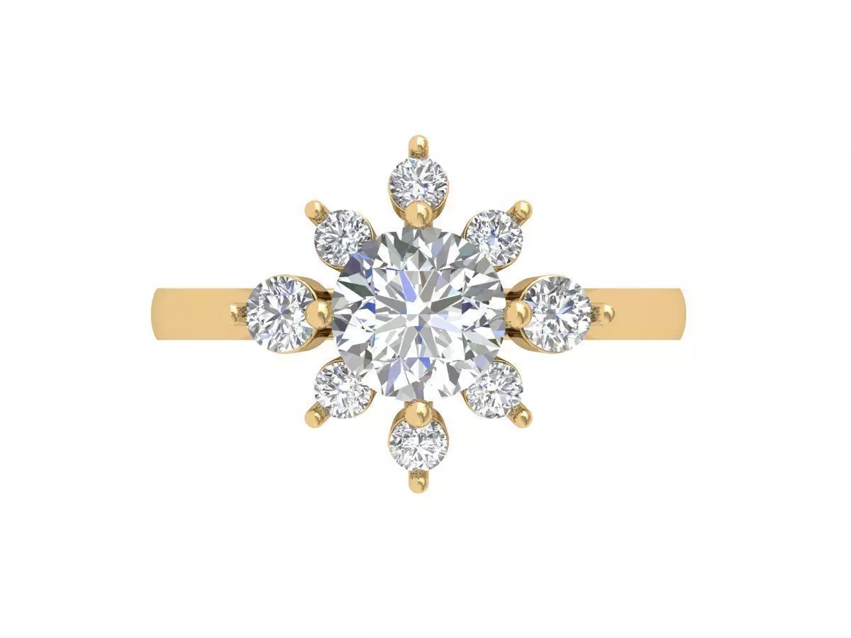 Engagement-ring 3D print model_0