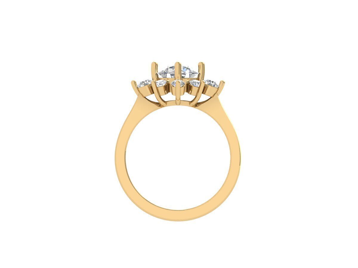 Engagement-ring 3D print model_2