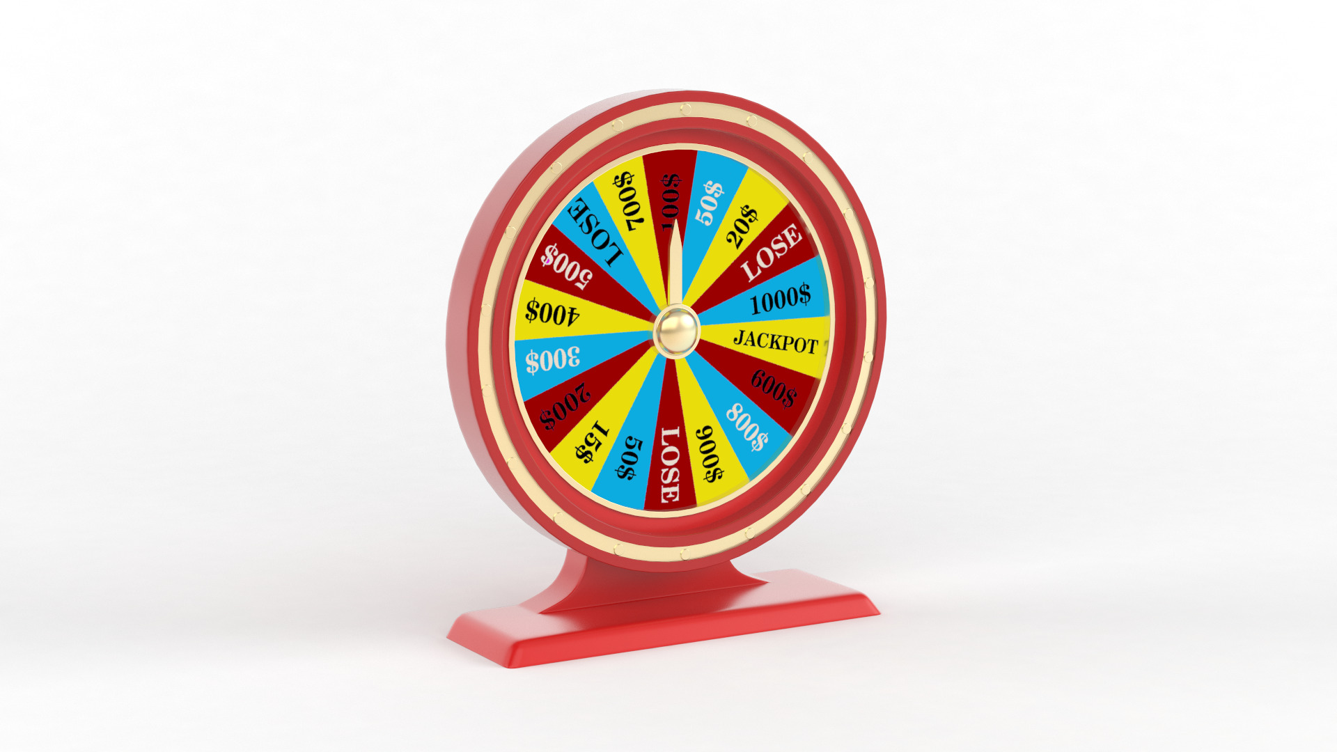 Wheel of Fortune 3D model_4