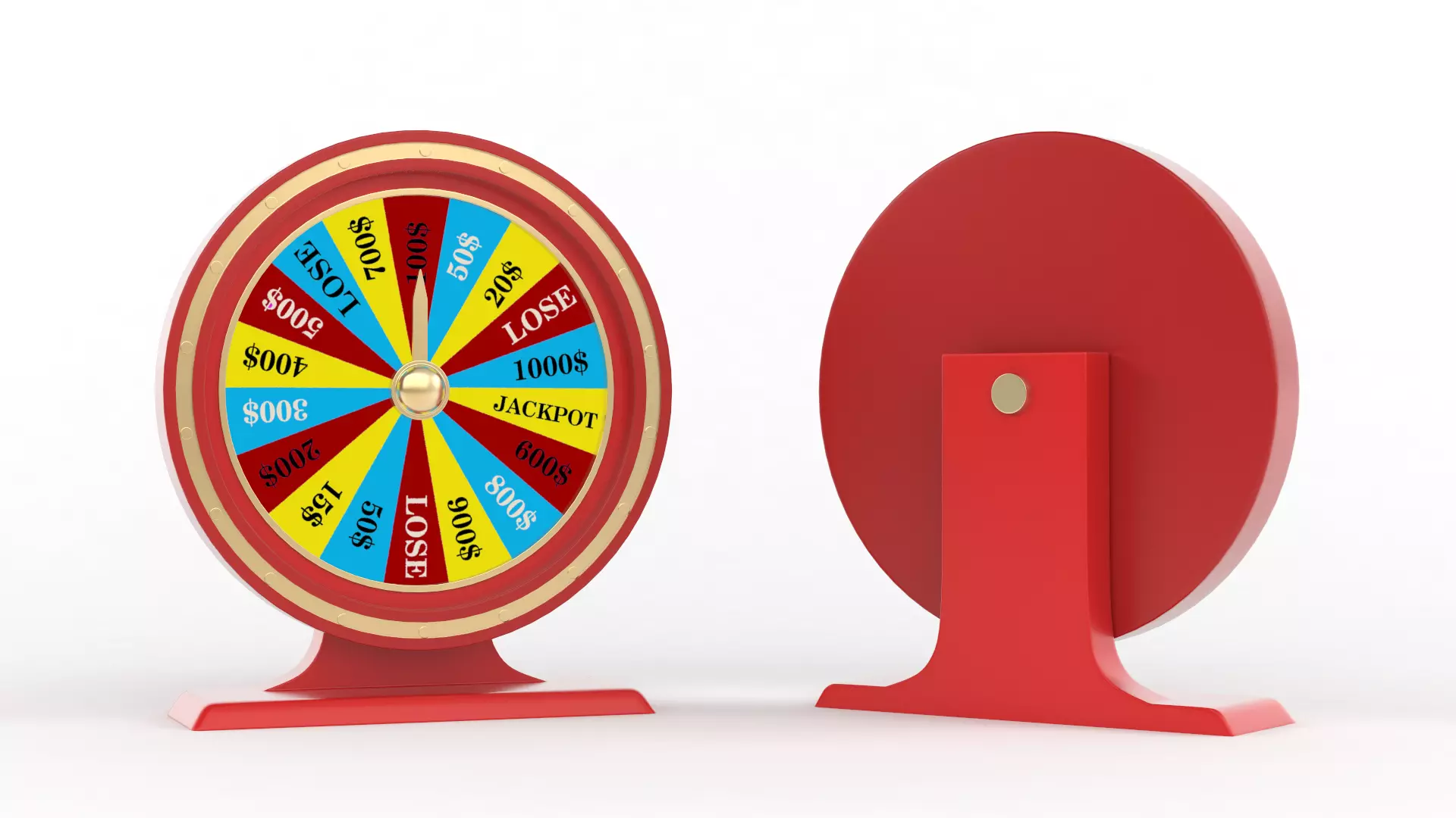 Wheel of Fortune 3D model_0