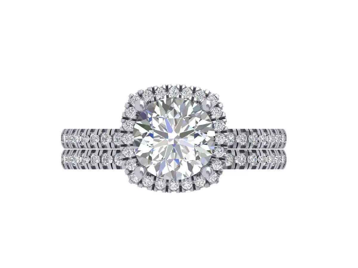 Engagement-ring 3D print model_0