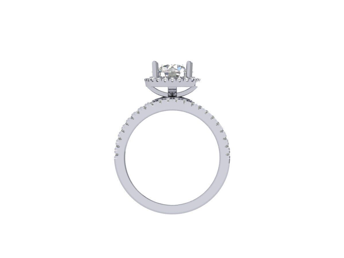 Engagement-ring 3D print model_4