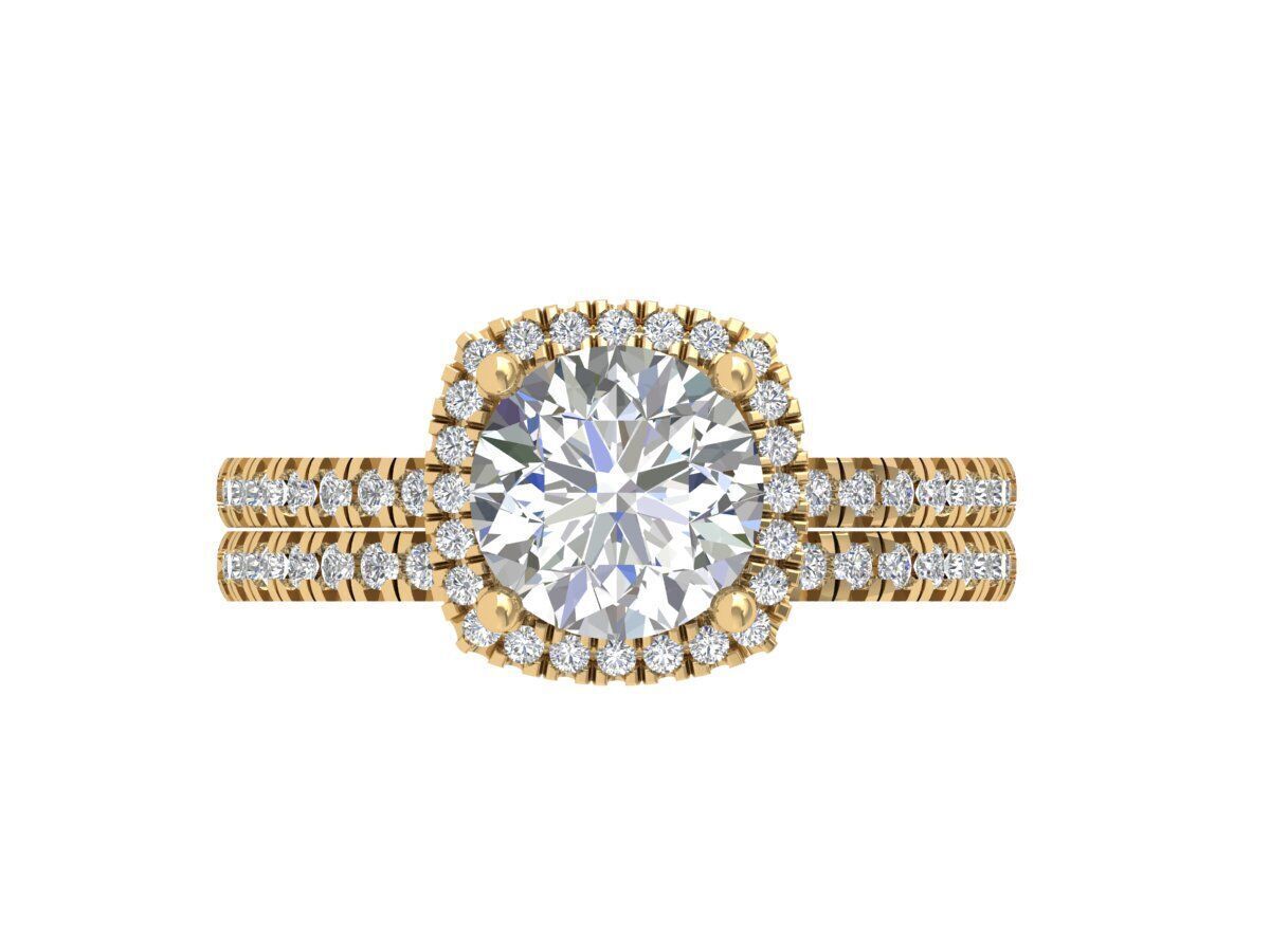 Engagement-ring 3D print model_1