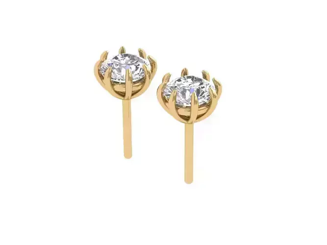 8 prongs Earing