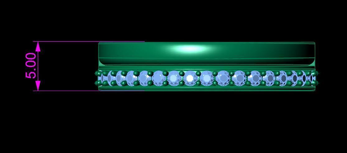 Wedding Band 3D print model_4