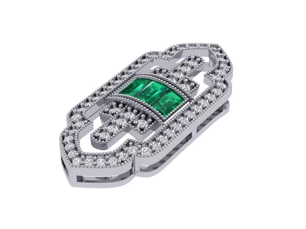 Art-Deco-Pendant 3D print model
